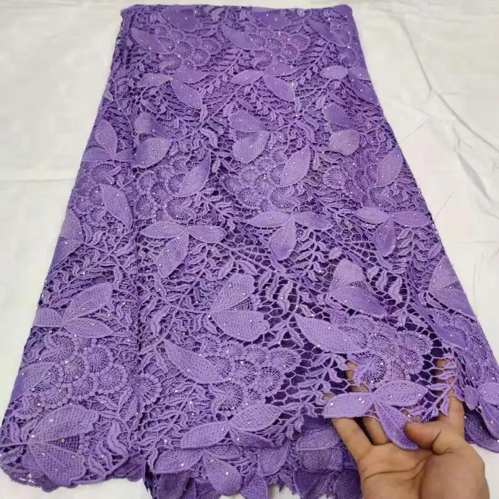 as picture Все еще летают последние нигерийские водорастворимые кружевные ткани Tissu Африканский гипюр шнур кружевная ткань с камнями хлопок сухое кружево 5 ярдов - Цвет: as picture