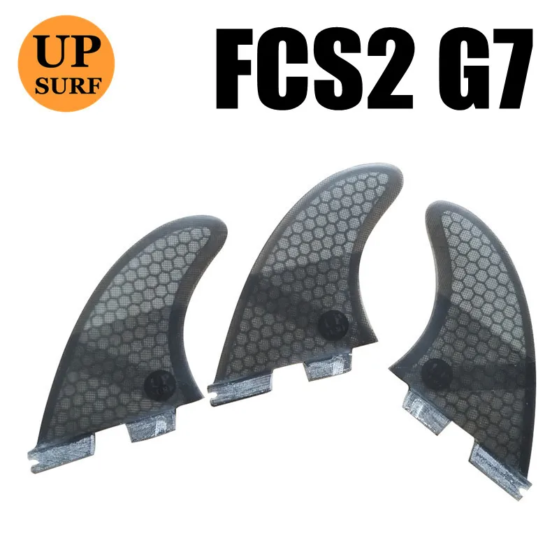 3 шт./4 шт./5 шт. fcs2 плавники G7/G5/GL плавники для серфинга стоячие fcs 2 водные виды спорта fcs ii плавники quilla surf стоячие весло плавник - Цвет: G7 black grey