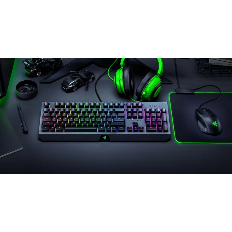 Клавиатура Razer Blackwidow механическая черный USB Multimedia for gamer LED