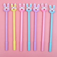 

36Pcs/Lot Creative Kawaii Pens Rabbit Bunny Cute Gel Pen Ballpoint Funny Item Material School Stationery Thing Kawai Stationary