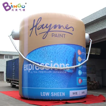 

5m High Inflatable Iron Bucket/Oil Painting Varnish Bottle Inflatable Outdoor Advertising Balloon
