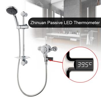 

360 Degrees LED Display Home Water Temperature Meter Self-Generating Electricity Water Temperature Meter Monitor For Baby Care