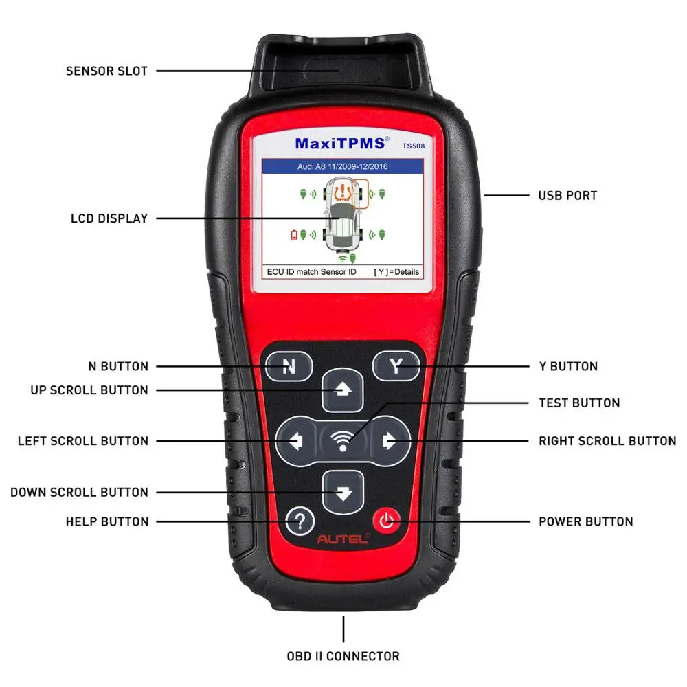 Autel TS508K TPMS диагностический инструмент датчик проверки состояния Системы