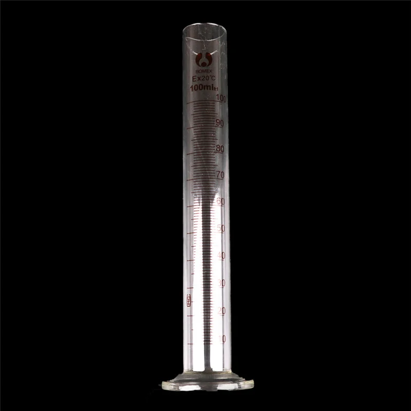 1PC 100ml Graduated Glass Measuring Cylinder Chemistry Laboratory Measure School Laboratory Cylinder Wholesale Drop Shipping