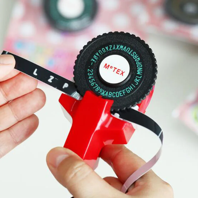 Креативная ручная печать наклейка-закладка машина Diy Цифровой алфавит Тип лента ручная счетная лента школьные офисные принадлежности