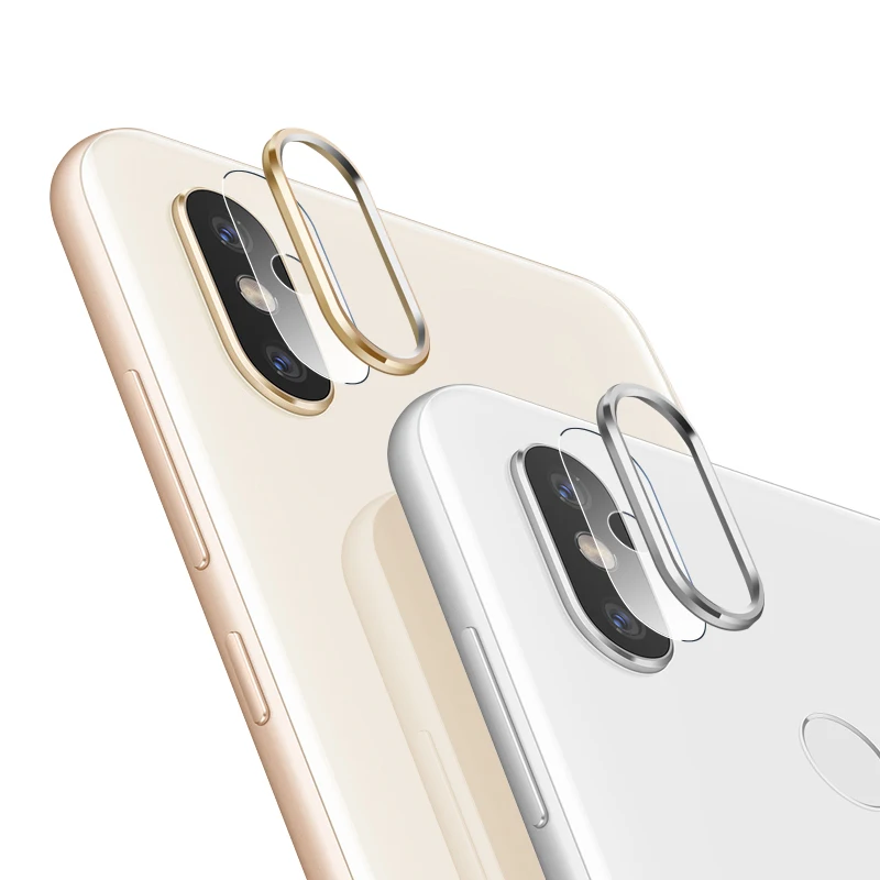 Защитная пленка для экрана камеры Xiaomi Mi 8 Mi8 стеклянная + металлическое кольцо