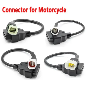 Новейший разъем OBD2 для мотоцикла, мотоцикла, мотоцикла YAMAHA 3pin 4pin для HONDA 4Pin для KTM 6pin Moto OBD OBD2 Удлинительный кабель Новейший разъем OBD2 для мотоцикла, мотоцикла, мотоцикла YAMAHA 3pin 4pin для HONDA 4Pin для KTM 6pin Moto OBD OBD2 Удлинительный кабель