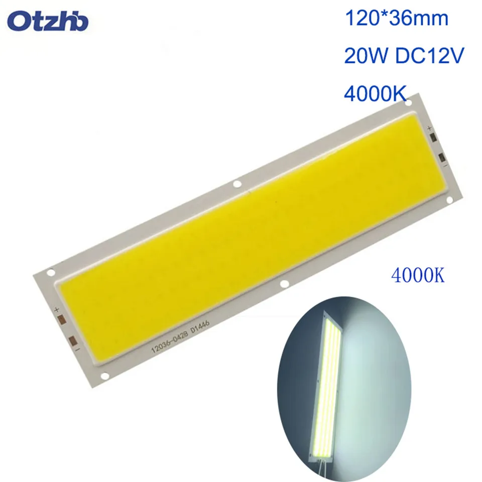Горячая 12 см Светодиодная лента COB 12 в свет 12 Вт 1000ЛМ трубы натуральные теплые белые синие светодиодные флип-чип для DIY светодиодная лампочка для авто COB полоса