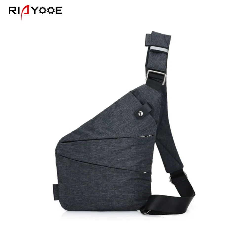 RIAYOOE Burglarproof Shoulder Bag Travel Business Fino Brand Men Holster Anti Theft Security Strap Digital Storage Chest |