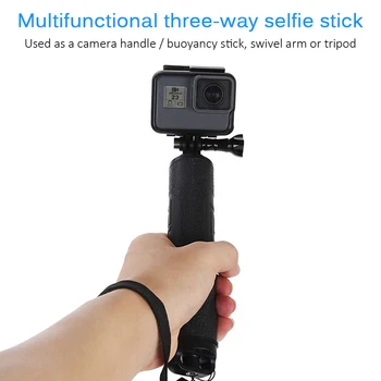 

3-Way Selfie Stick 3 Motion Camera Tripod for GoPro Osmo Action Camera Selfie Stick