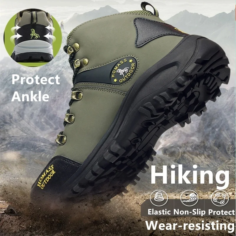 Зимняя мужская Высококачественная обувь для альпинистов с термозащитой от холода, защитная Рабочая обувь зимние ботинки DD333
