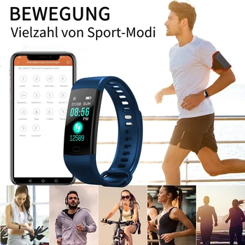 

Waterproof Pedometer Color Screen Fitness Smart Bracelet Activity Health Tracker with Heart Rate Monitor for Women Men Kids