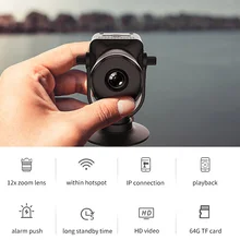 Mini Compact Camera T6 New Wireless WiFi Wireless Surveillance Camera 12x Zoom Lens Camera Micro Micro Camera Wifi
