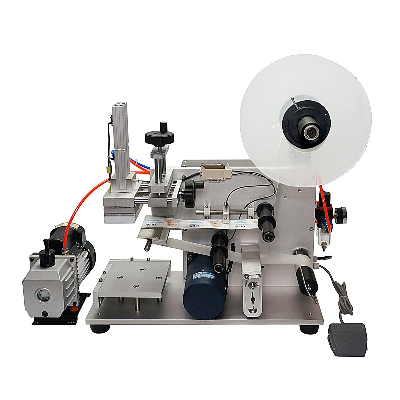 

LT-60 Pneumatic Flat Drugs Bottle Labeling Machine Semi Automatic stickers device Medicine
