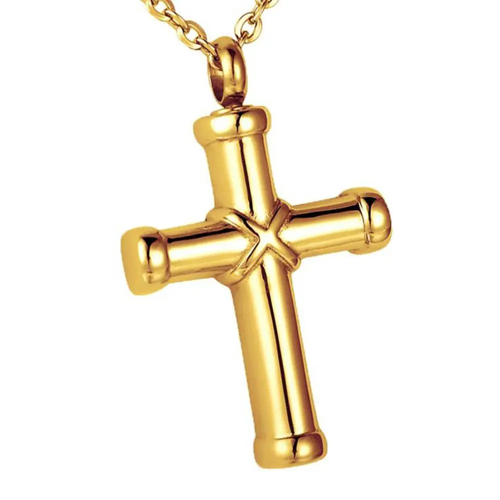 Классический кремации ювелирные изделия для пепла крест урна ожерелье кулон из