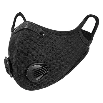 

Sports Anti-pollution Face Mask Dust-proof PM2.5 Washable Reusable Activated With Filter Carbon Mask Unisex Riding Mask