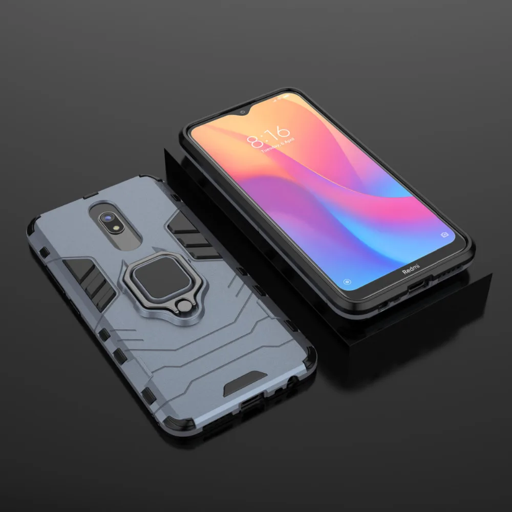 Чехол для redmi 8 с кольцом на палец для Xiaomi redmi 8, Мягкий ТПУ силиконовый пластиковый чехол-подставка, автомобильный Магнитный чехол на redmi 8, противоударный