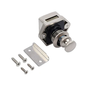 

10pcs Camper Car Push Lock 20mm RV Caravan Boat Motor Home Cabinet Drawer Latch Button Locks For Furniture Hardware