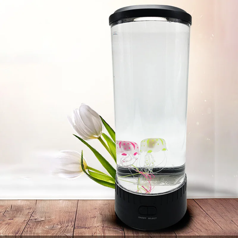 

LED Jellyfish Lamp Night Light Change Bedside Lamp USB Power Saving Aquarium Home Decoration Lamp