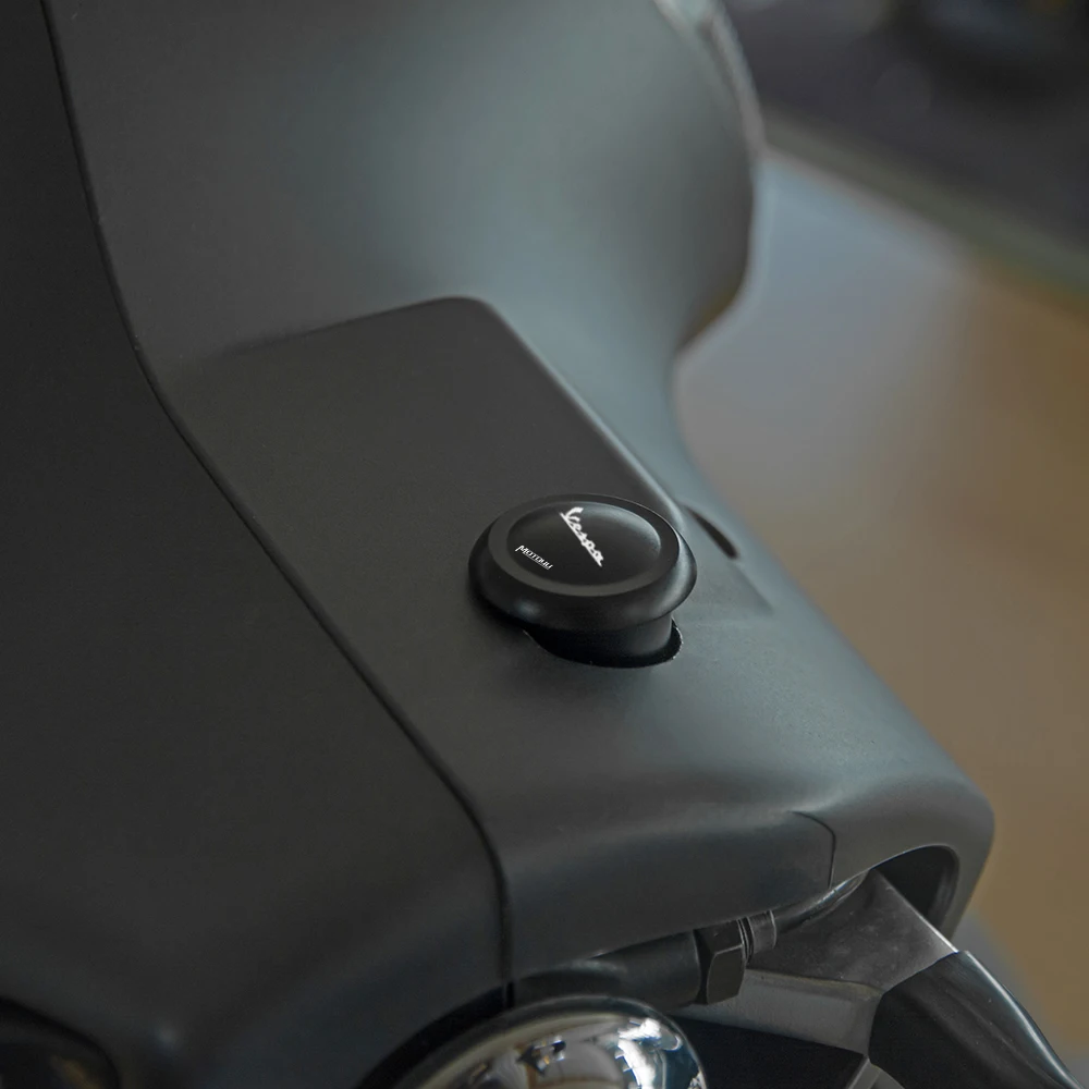Miroir Couvercle Miroir Couverture Cover Noir Anodisé Pour Vespa 300