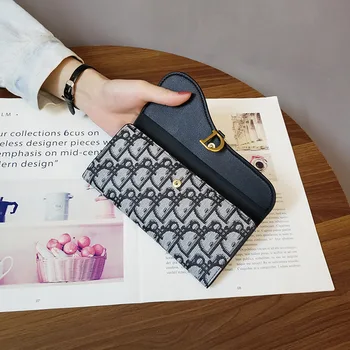 

Leather Women Wallets Coin Pocket Hasp Card Holder Money Bags Casual Long Ladies Clutch Phone Wallet Women Purse