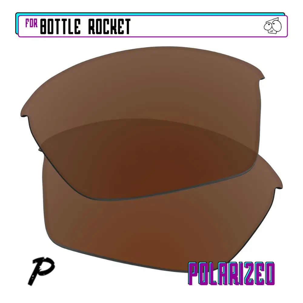 

EZReplace Polarized Replacement Lenses for - Oakley Bottle Rocket Sunglasses - Brown P