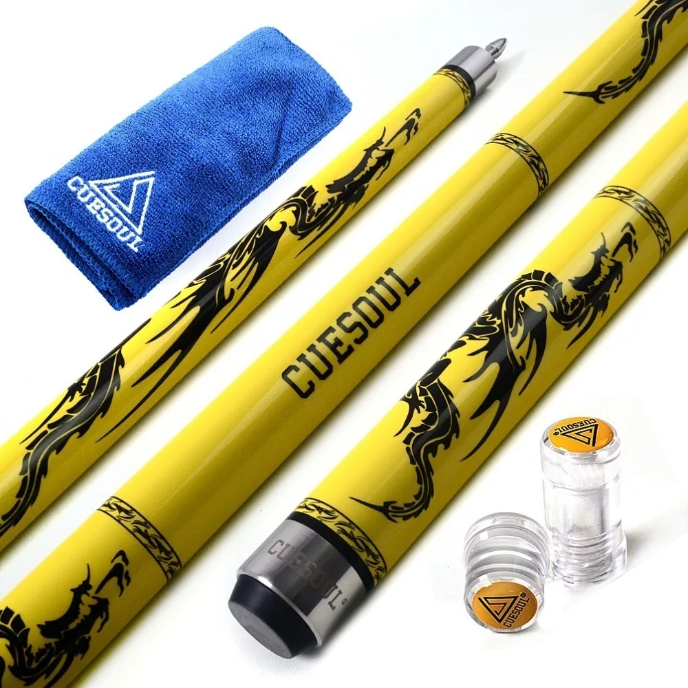 Cueshoul SOOCOO Series 58 &quot19 унций 11 5/12 75 мм Cue Tip клен снукер бассейн Stick набор с