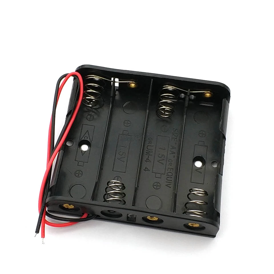 Чехол для хранения аккумуляторов 4 x AA 6V с слотами высокое качество горячая