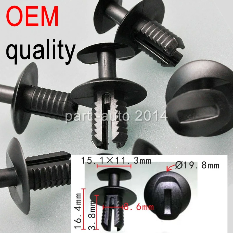 

50x/ 100x/ 500x OEM Wheel Arch Fixing Plastic Clip For VW Skoda Seat A0009913940 2E1857784 0009913940