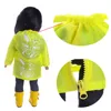 Doll Clothes Yellow Raincoat Backpack Umbrella For 18 Inch American Doll Girl's 43 Cm Reborn Baby Generation Accessories,Kid Toy 3