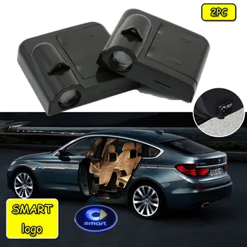 

2pcs Car Logo welcome Door light Paste Battery Projector light For SMART FORTWO LOGO