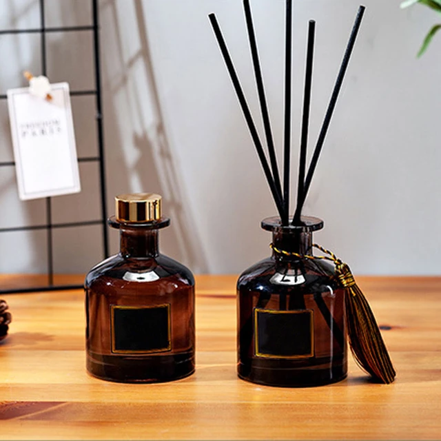 1PC 50ml Fragrance Diffuser Bottle Household Products Empty Aromatherapy  Glass Bottle Natural Reed Oil Diffusers Sticks - AliExpress