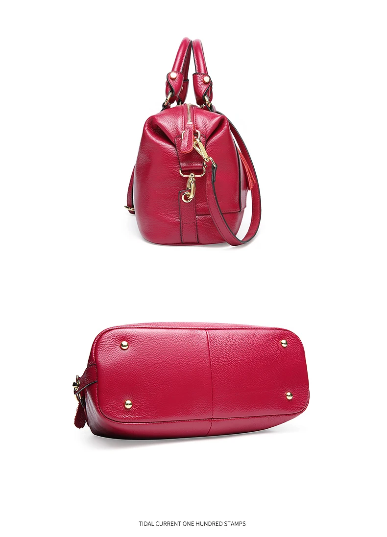 New Fashion Genuine Leather Women Tote Bag Vintage large capacity Female Crossbody Bag Luxury High Quality Ladies Handbag