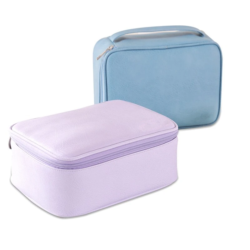 

Purple Portable Makeup Storage Box For Gift Korean Style Jewelry Storage Box Simple Design Women Organizador Girls Rangement Box