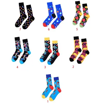 

Trendy Men Women Funny Fun Medium Tube Socks Fashion Wild Cotton Printed Sock