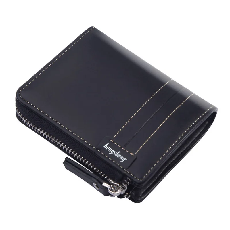 

Short man purse wallet $men zipper men's wallet driving license wholesale oil wax skin restoring ancient ways