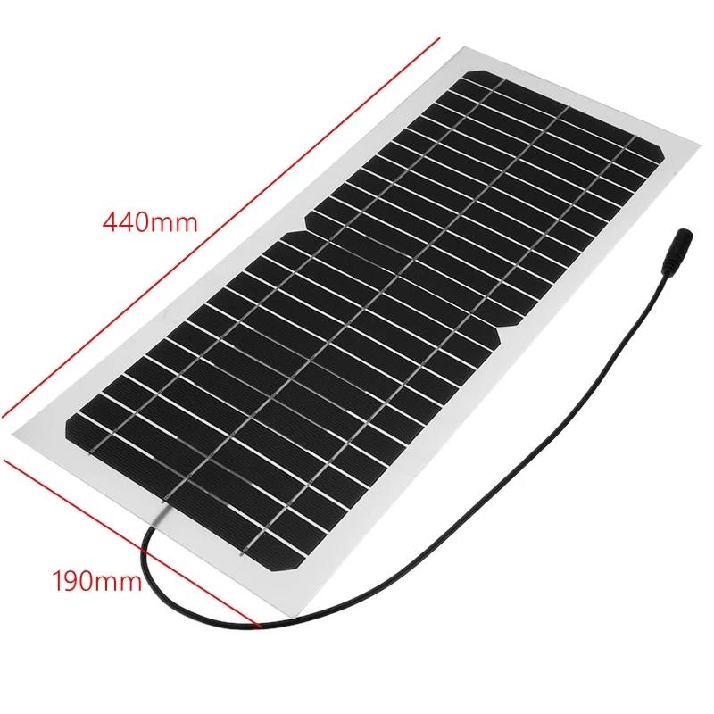10 Вт солнечная панель USB выход солнечный набор фотоэлементов полугибкий монокристаллический солнечный элемент DIY модуль открытый DC 12 В/18 в лодочное зарядное устройство