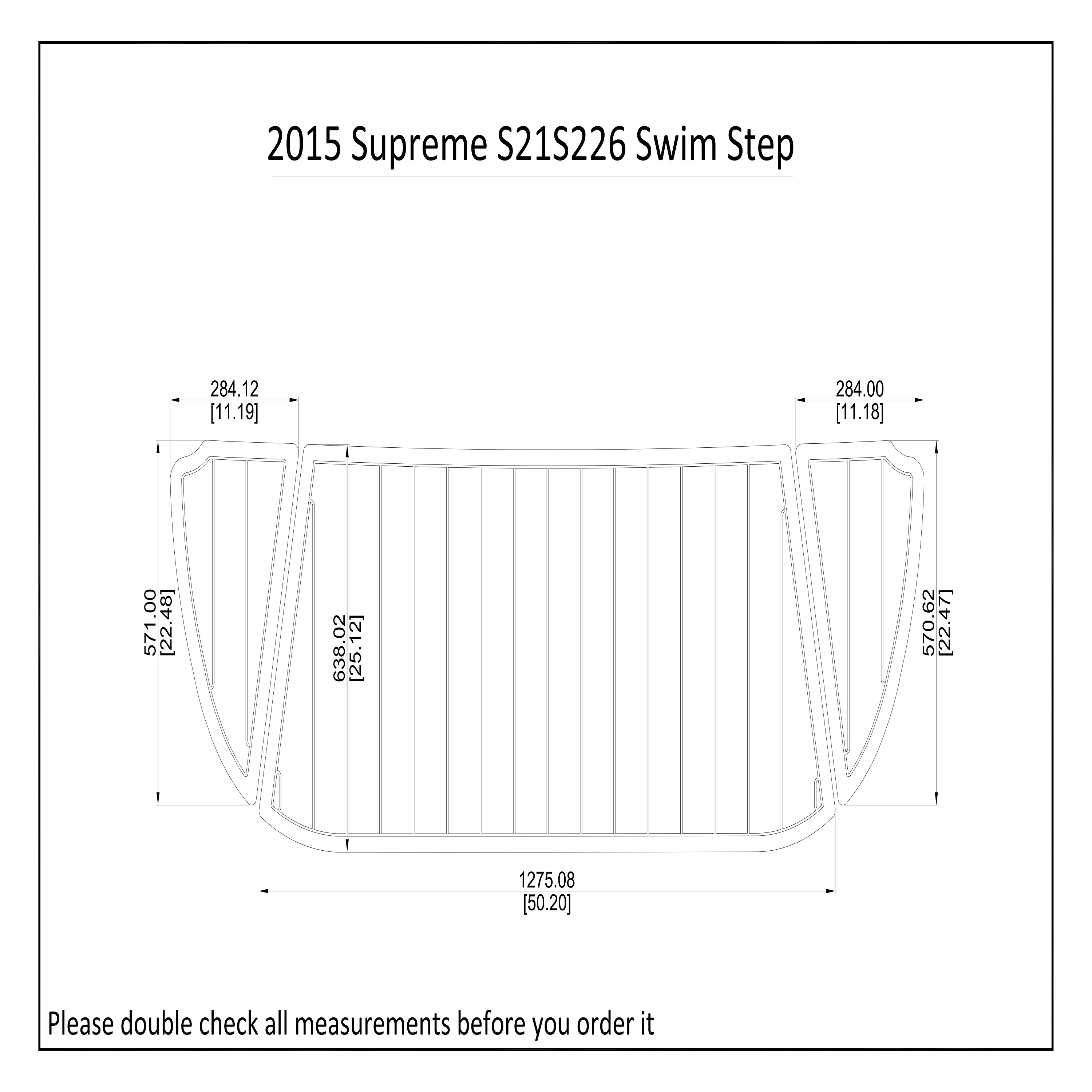 

2015 г., Supreme S21, S226, напольная подстилка из искусственной пены EVA из тика