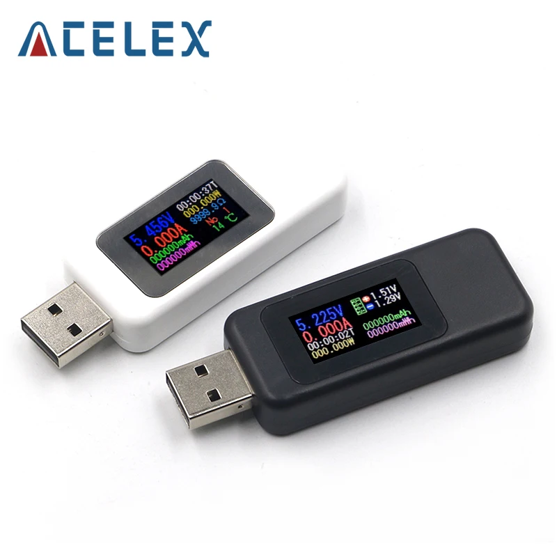 USB-тестер 10 в 1 цифровой вольтметр постоянного тока амперметр измеритель