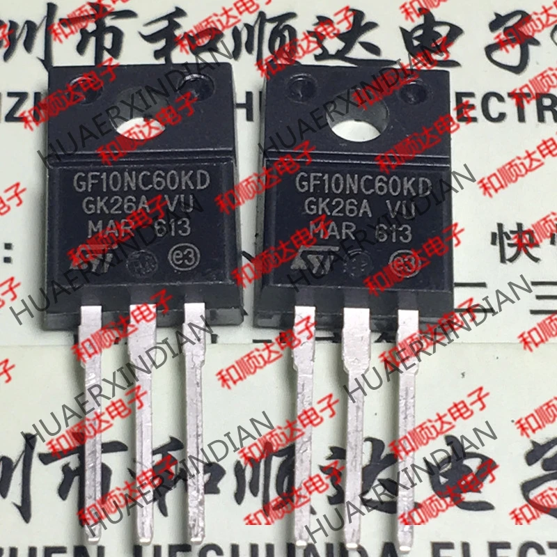 20 шт./лот STGF10NC60KD GF10NC60KD TO-220F 600V 10A