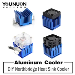 1Pcs DIY Aluminium Northbridge Heatsink Cooler Motherboard Radiator with 40mm Fan 12V 40x40x10mm 40x40x20mm Cooling Fan