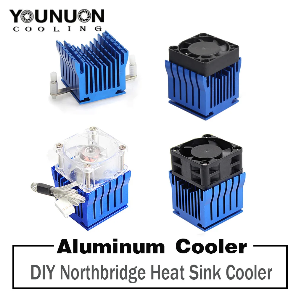 Northbridge-radiador de Alumínio com Ventilador para Placa-mãe Peça Faça Você Mesmo com 40 mm 12v 40x40x10 mm 40x40x20 mm