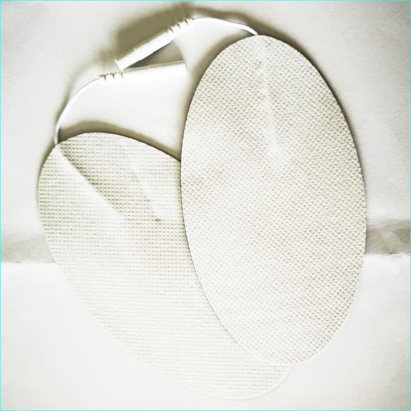 6.8*12.5cm Large Oval 1pair Electrode Pad for Digital TENS Meridian Therapy Patches Machine Ems Nerve Muscle Stimulator Tens Pad
