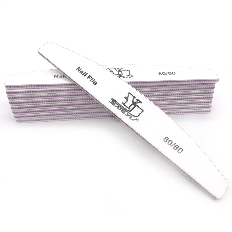 5 Pcs/lot Brand Washable Nail File 80/80 Grit Uv Gel Polishing Files
