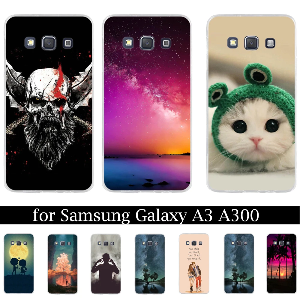 Luxury Soft TPU Silicone Case for Samsung Galaxy A3 2015 Cover Back Protective For SM-A300 A 3 Cases Phone shells | Мобильные