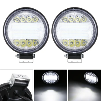

1 Pair 5 Inch Round Square Led Work Light 12V For Car SUV Trucks 4x4 Offroad Motorcycle Auto Working Driving Lights