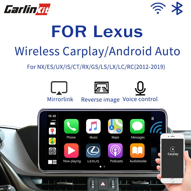 Беспроводной CarPlay, для Lexus NX ES US iS CT RX GS LS LX LC RC- мультимедийный интерфейс CarPlay и Android автоматический комплект модернизации