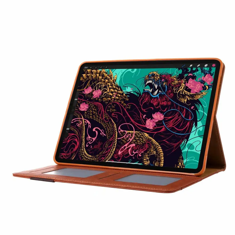Роскошный чехол для iPad Pro 11 дюймов 2018 выпуска деловой складной книжка с