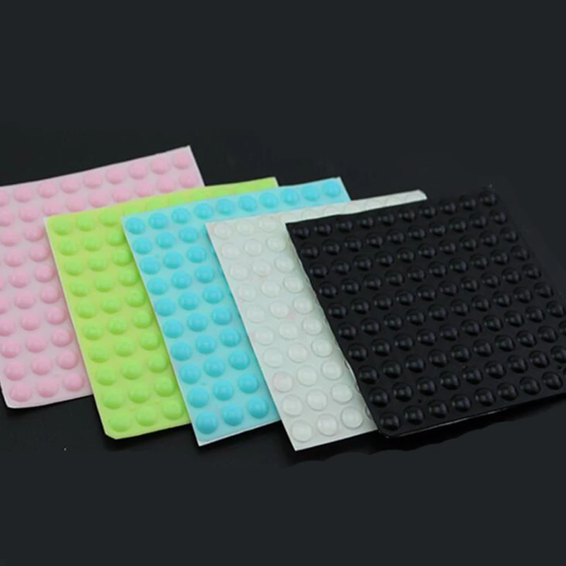 100Pcs Colour self-adhesive Damper Furniture Door Stopper Durable Collision Cushion Prevent Noisy Bumper Silicone Pads
