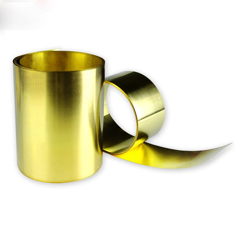 

1pc 0.1/0.2/0.3/0.5mm X Width 100mm Length1000mm Thin Brass Sheet Foil Plate Strip Thickness Brass Strip H62 DIY Parts Organizer